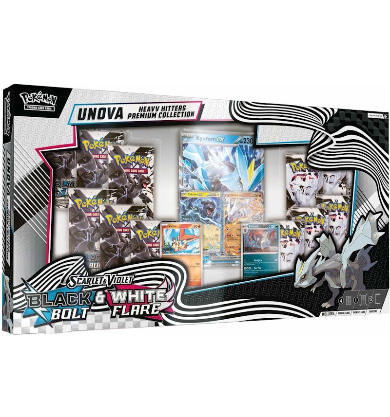 2025 Pokmon Scarlet & Violet Black Bolt & White Flare Unova Heavy Hitters Premium Collection (Costco Exclusive) - 2025 - GB 2025 Pokmon Scarlet & Violet Black Bolt & White Flare Unova Heavy Hitters Premium Collection (Costco Exclusive) - 2025 - GB