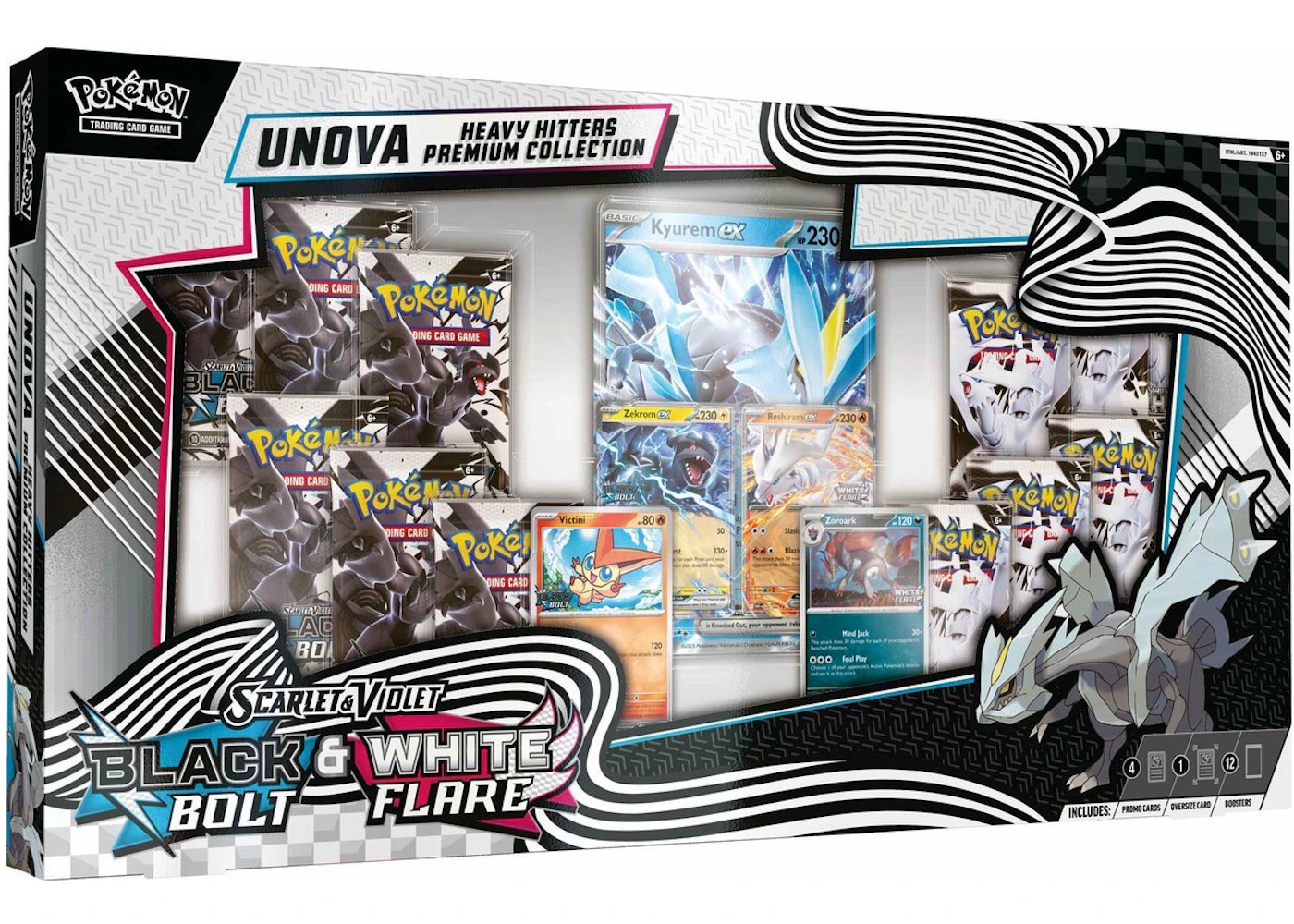 2025 Pokmon Scarlet & Violet Black Bolt & White Flare Unova Heavy Hitters Premium Collection (Costco Exclusive) - 2025 - US 2025 Pokmon Scarlet & Violet Black Bolt & White Flare Unova Heavy Hitters Premium Collection (Costco Exclusive) - 2025 - US