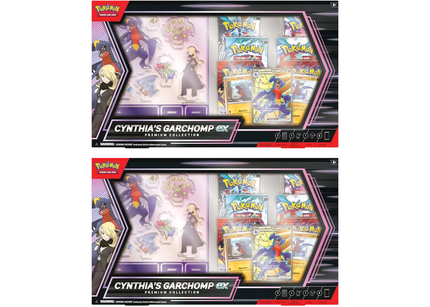 2025 Pokmon Scarlet & Violet Cynthia's Garchomp ex Premium Collection Box 2x Lot - 2025 - US 2025 Pokmon Scarlet & Violet Cynthia's Garchomp ex Premium Collection Box 2x Lot - 2025 - US