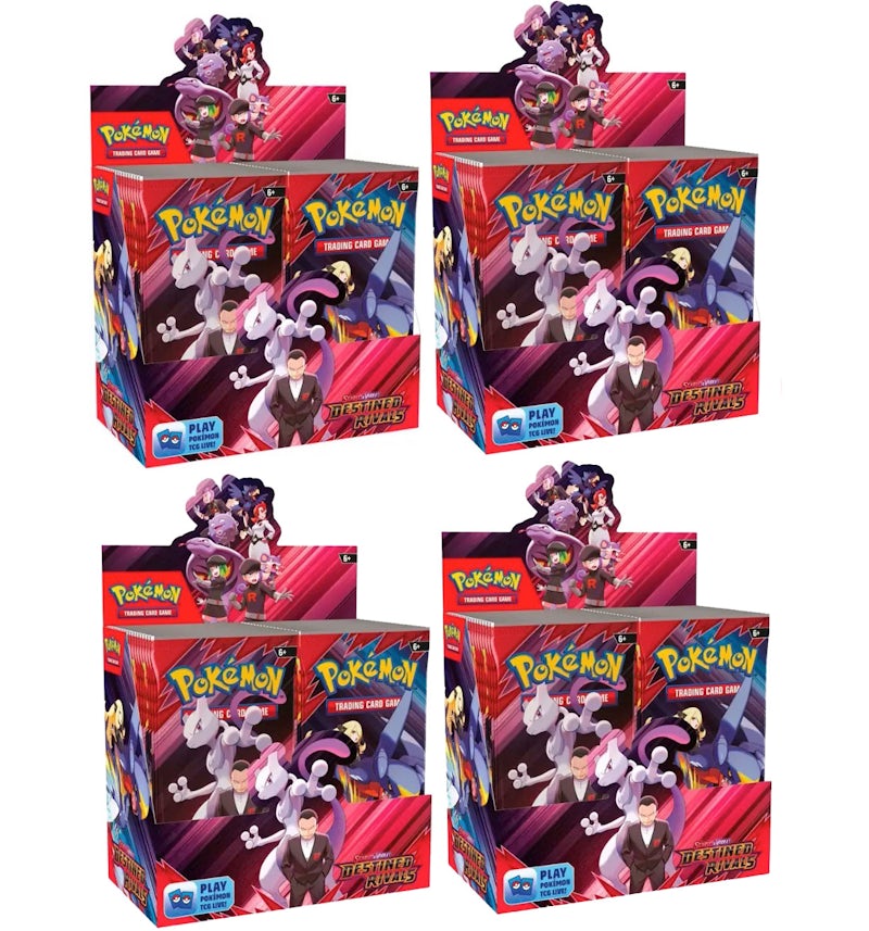 2025 Pokmon Scarlet & Violet Destined Rivals Booster Box 4x Lot - 2025 - US 2025 Pokmon Scarlet & Violet Destined Rivals Booster Box 4x Lot - 2025 - US