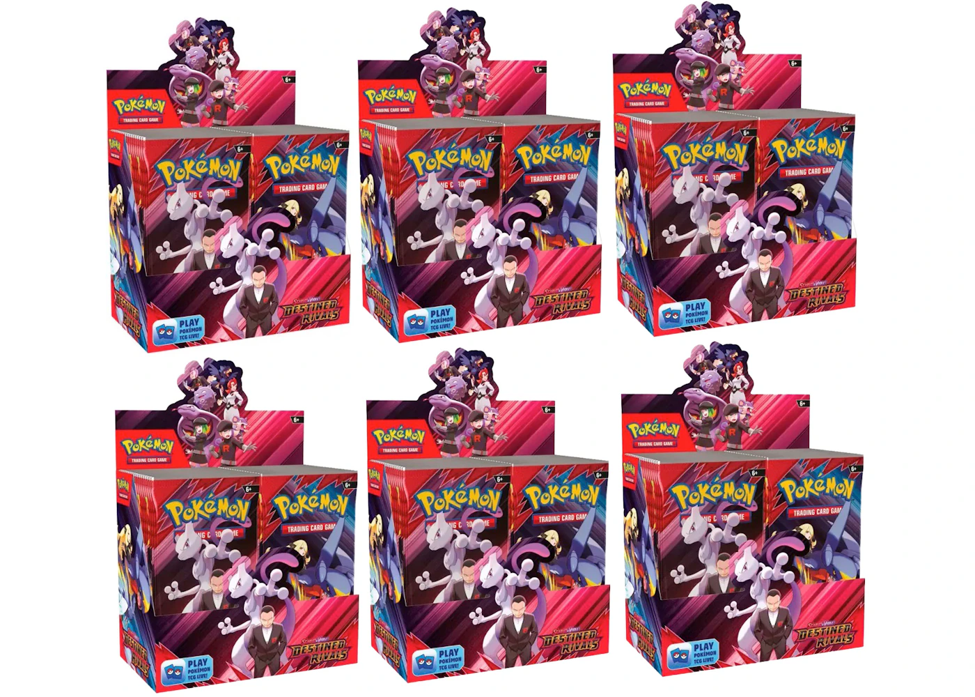 2025 Pokémon Scarlet & Violet Destined Rivals Booster Box 6x Lot - 2025 ...