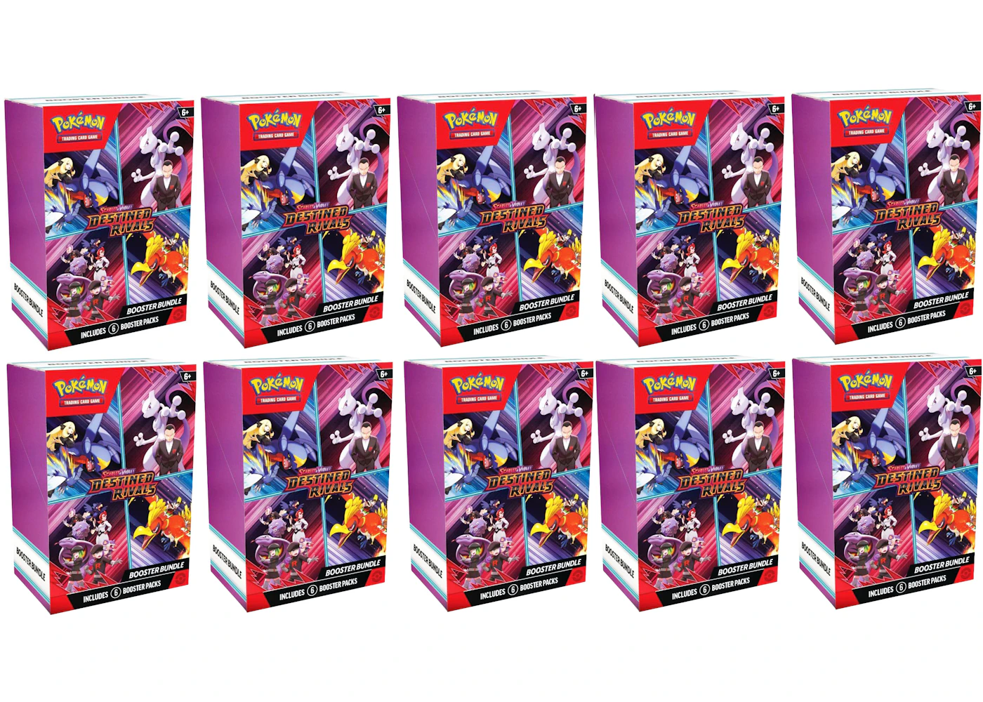 2025 Pokmon Scarlet & Violet Destined Rivals Booster Bundle 10x Lot - 2025 - US 2025 Pokmon Scarlet & Violet Destined Rivals Booster Bundle 10x Lot - 2025 - US