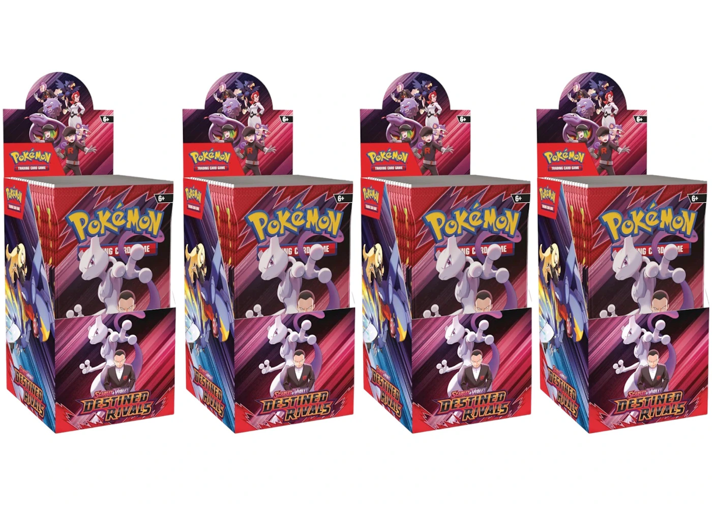 2025 Pokmon Scarlet & Violet Destined Rivals Half Booster Box 4x Lot - 2025 - US 2025 Pokmon Scarlet & Violet Destined Rivals Half Booster Box 4x Lot - 2025 - US