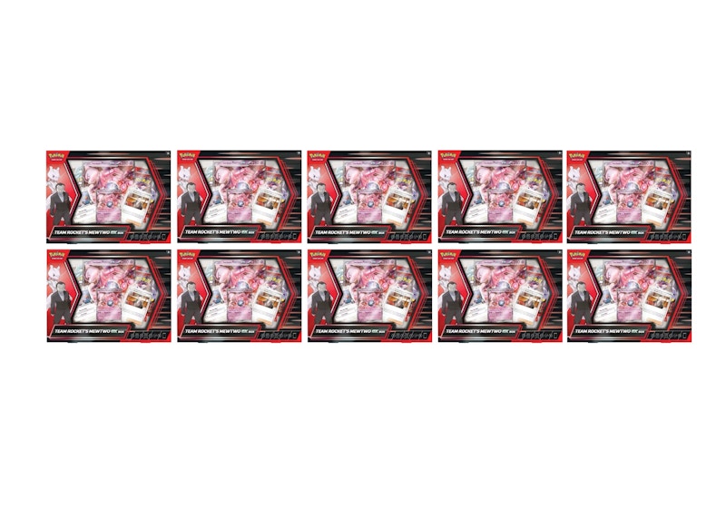Pokémon Scarlet & Violet Destination Rivals 2025 Mewtwo EX del Team Rocket, confezione da 10 pezzi