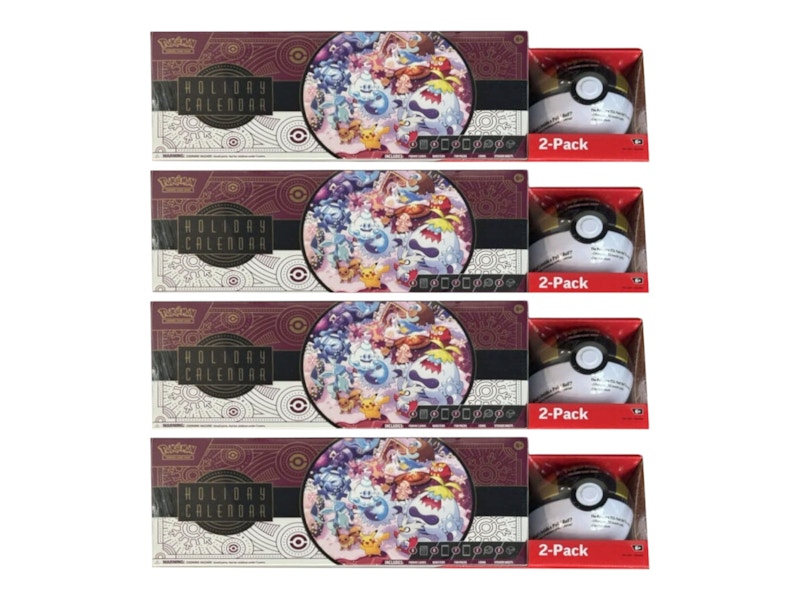 what booster packs come in the pokemon holiday calendar Pokemon main image 1