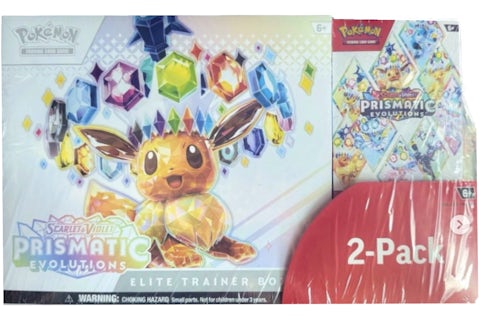 2025 Pokmon Scarlet & Violet Pristmatic Evolutions Elite Trainer Box + Booster Costco Bundle - 2025 - US 2025 Pokmon Scarlet & Violet Pristmatic Evolutions Elite Trainer Box + Booster Costco Bundle - 2025 - US