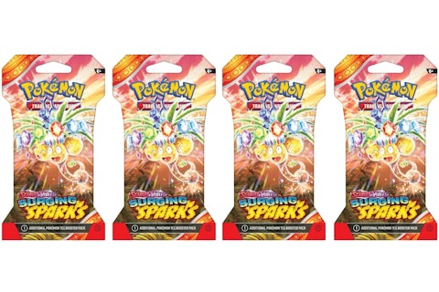 2025 Pokmon Scarlet & Violet Surging Sparks Alolan Exeggutor Sleeved Booster Pack 4x Lot - 2025 - US 2025 Pokmon Scarlet & Violet Surging Sparks Alolan Exeggutor Sleeved Booster Pack 4x Lot - 2025 - US