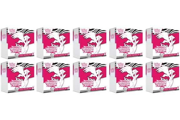 2025 Pokémon Scarlet & Violet White Flare Elite Trainer Box 10x Lot