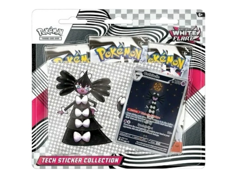 2025 Pokémon Scarlet & Violet White Flare Tech Sticker Collection Blister Pack