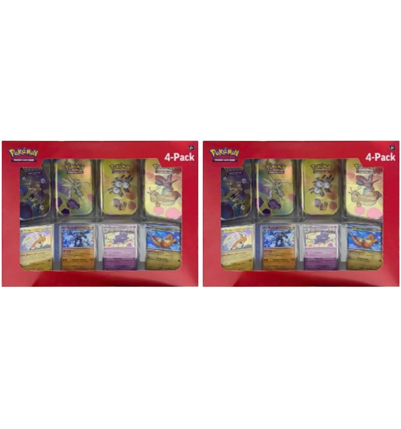 2025 Pokmon Scarlet and Violet 151 151 Mini Tin 4-Pack (Sam's Club Exclusive, Tin Art May Vary) 2x Lot - 2025 - US 2025 Pokmon Scarlet and Violet 151 151 Mini Tin 4-Pack (Sam's Club Exclusive, Tin Art May Vary) 2x Lot - 2025 - US