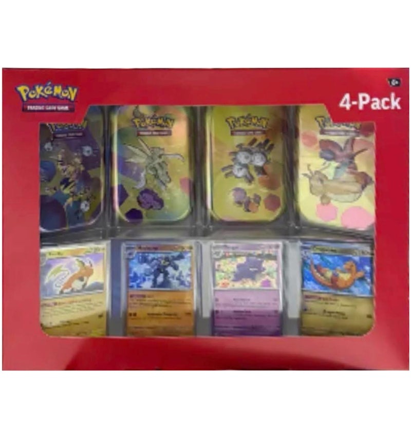 2025 Pokmon Scarlet and Violet 151 151 Mini Tin 4-Pack (Sam's Club Exclusive, Tin Art May Vary) - 2025 - US 2025 Pokmon Scarlet and Violet 151 151 Mini Tin 4-Pack (Sam's Club Exclusive, Tin Art May Vary) - 2025 - US