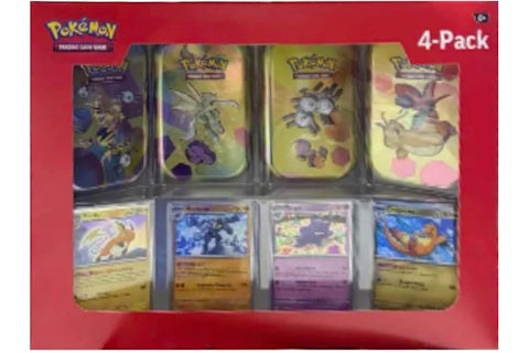 2025 Pokmon Scarlet and Violet 151 151 Mini Tin 4-Pack (Sam's Club Exclusive, Tin Art May Vary) - 2025 - US 2025 Pokmon Scarlet and Violet 151 151 Mini Tin 4-Pack (Sam's Club Exclusive, Tin Art May Vary) - 2025 - US