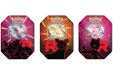 2025 Pokmon Team Rocket Mewtwo Ex/Persian Ex/Nidoking Ex Tin Case Set (EU) - 2025 - US 2025 Pokmon Team Rocket Mewtwo Ex/Persian Ex/Nidoking Ex Tin Case Set (EU) - 2025 - US