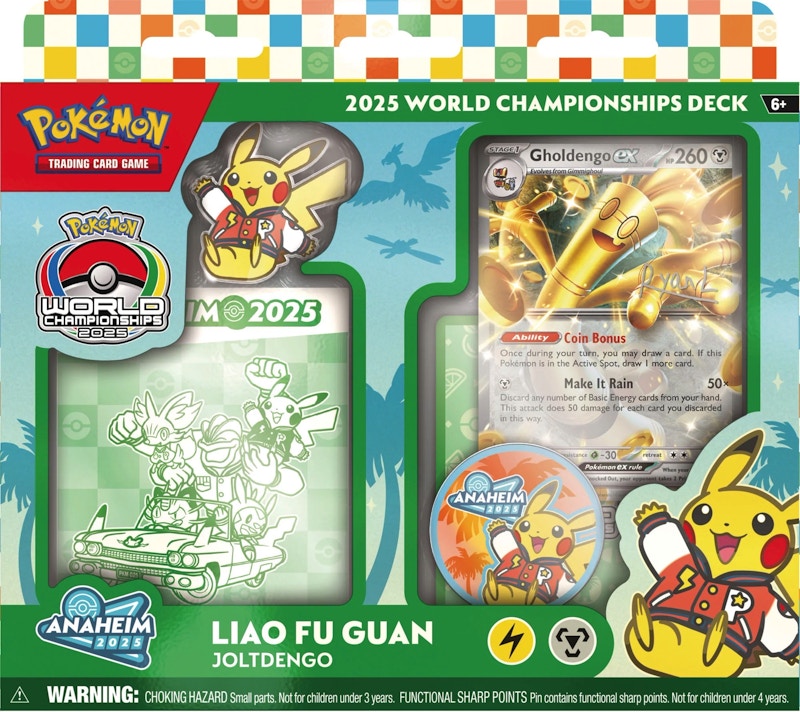 2025 Pokemon World Champion Deck Anaheim Liao Fu Guan Gholdengo