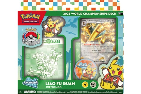 2025 Pokemon World Champion Deck Anaheim Liao Fu Guan Gholdengo Box - 2025 - US 2025 Pokemon World Champion Deck Anaheim Liao Fu Guan Gholdengo Box - 2025 - US
