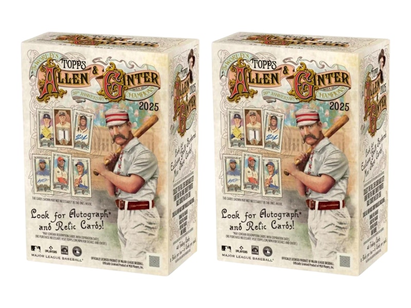 2025 Topps Allen & Ginter Baseball Blaster Box, confezione da 2