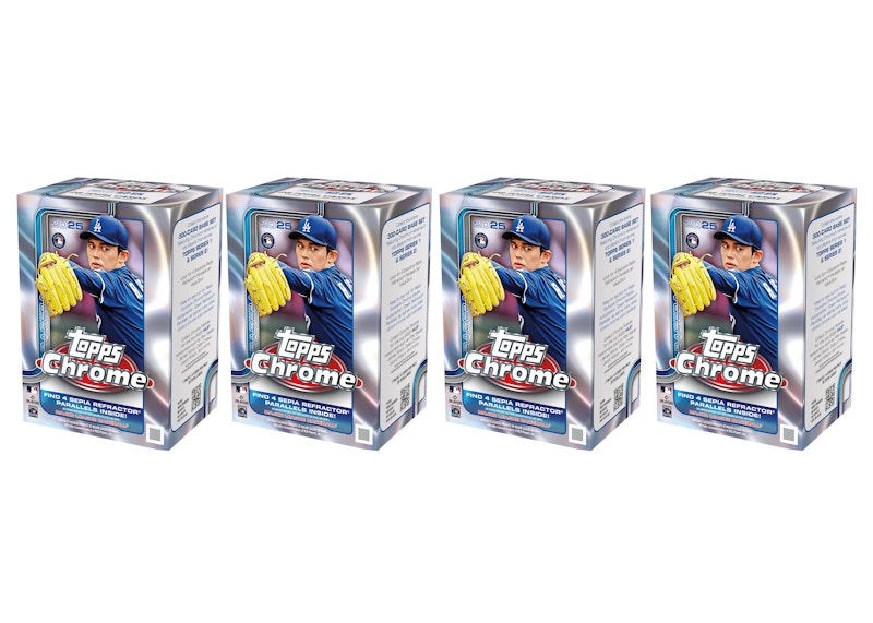 2025 Topps Chrome Baseball Value Box 4x Lot