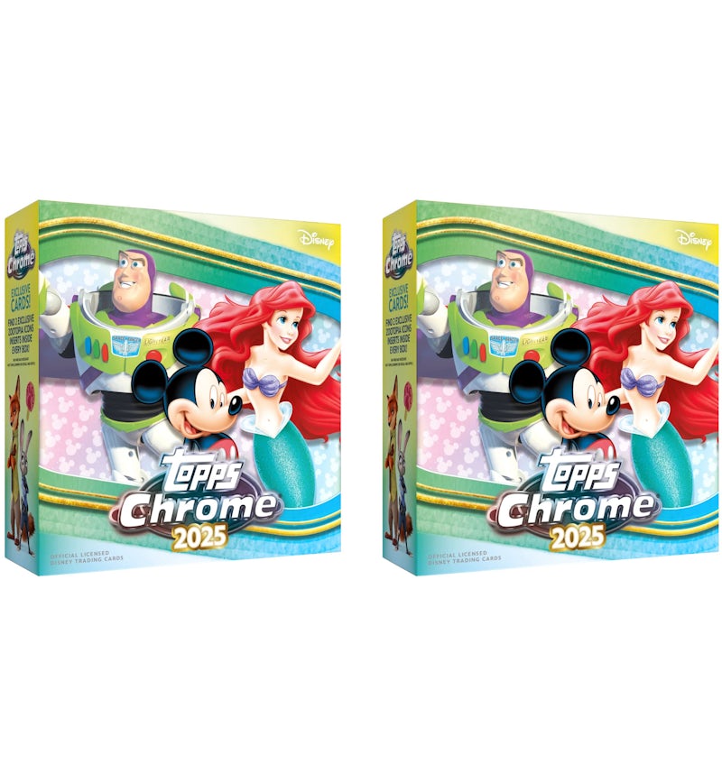 2025 Topps Chrome Disney Mega Box 2x Lot - 2025 - US 2025 Topps Chrome Disney Mega Box 2x Lot - 2025 - US