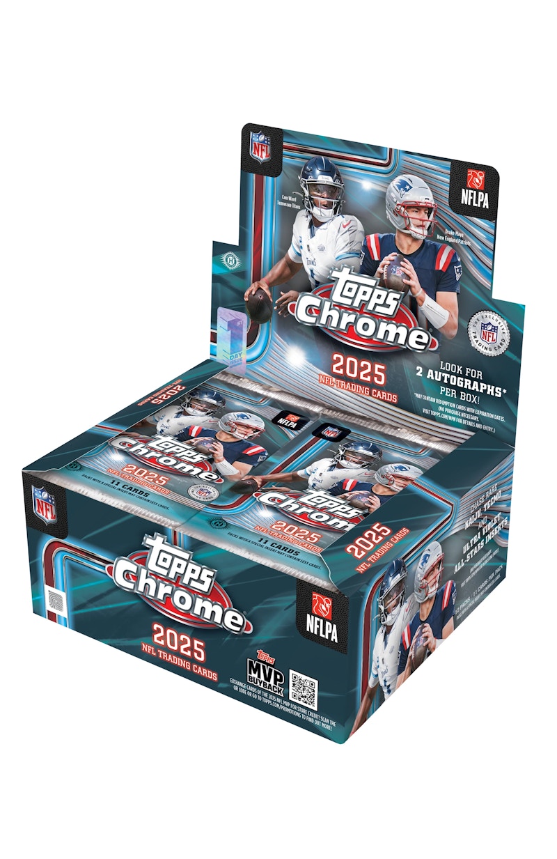 2025 Topps Chrome Football First Day Issue Box - 2025 - US