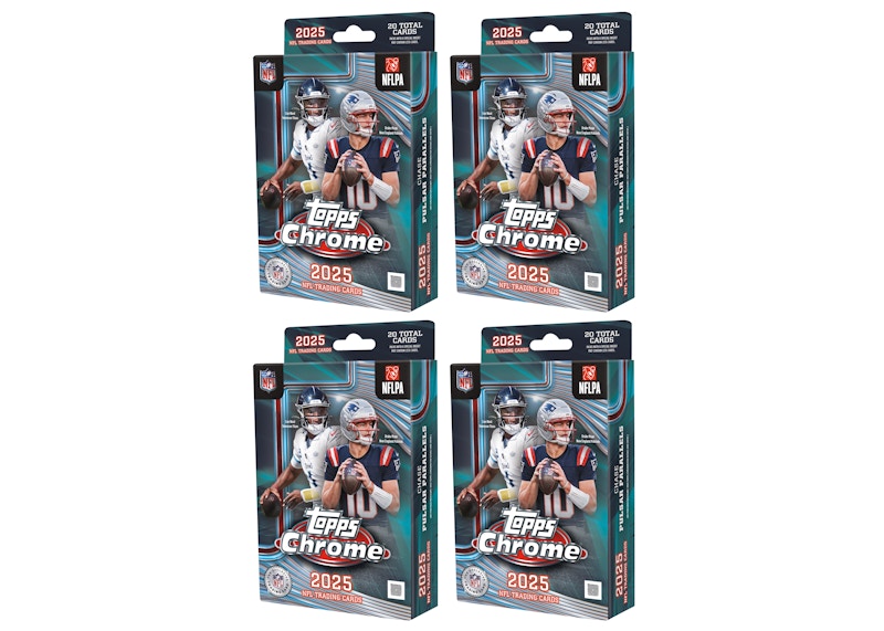 2025 Topps Chrome Football Hanger Box 4x Lot
