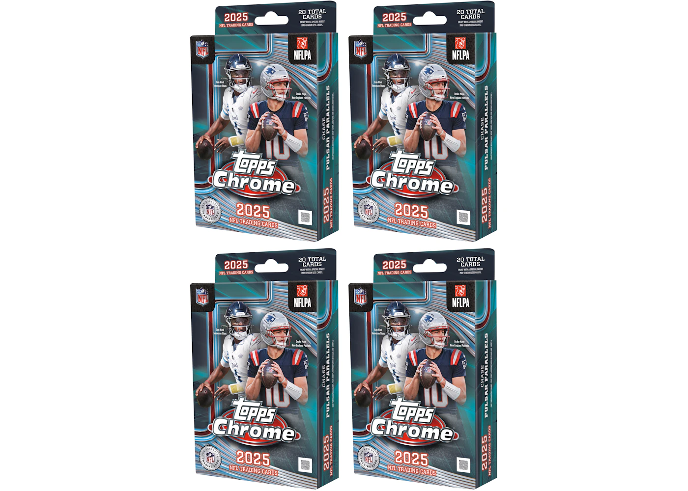 2025 Topps Chrome Football Hanger Box 4x Lot