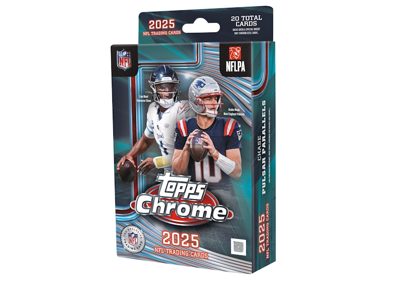 Scatola appendiabiti da calcio 2025 Topps cromata