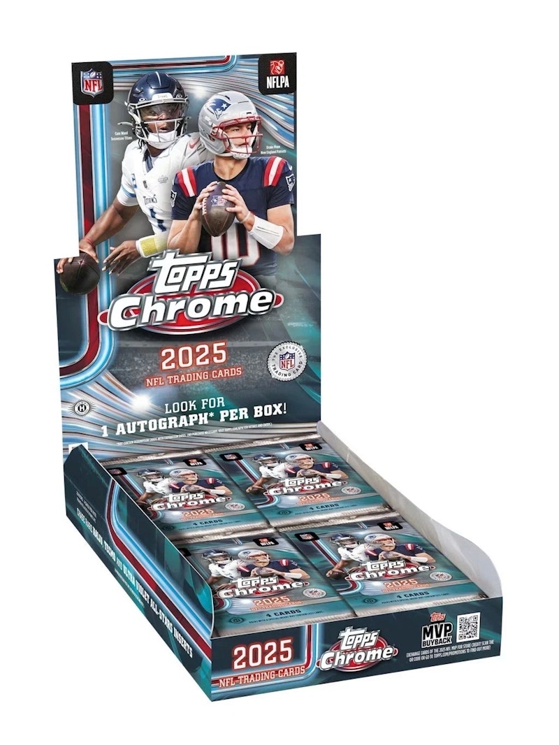 2025 Topps Chrome Football Hobby Box - 2025 - US