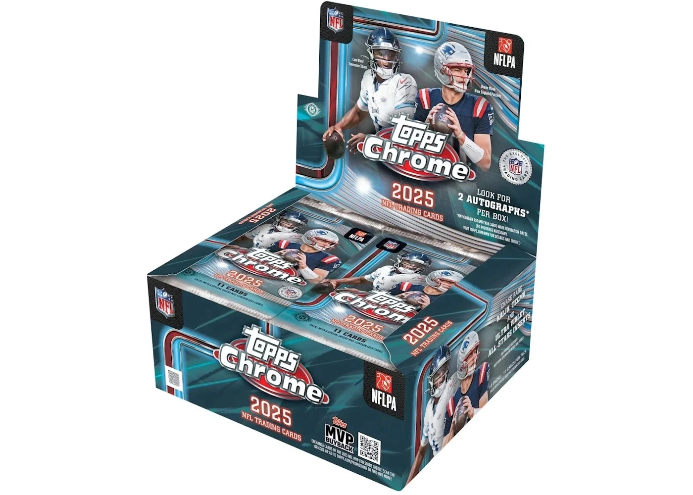 2025 Topps Chrome Football Hobby Jumbo Box