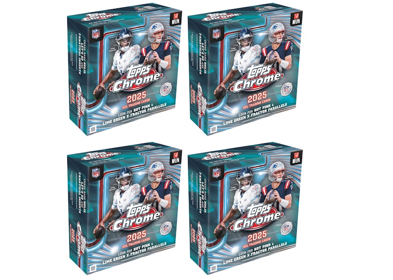 2025 Topps Chrome Football Mega Box 4x Lot - 2025 - US