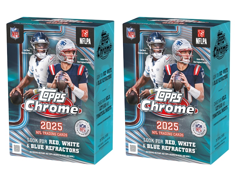 2025 Topps Chrome Football Value Box 2x Lot