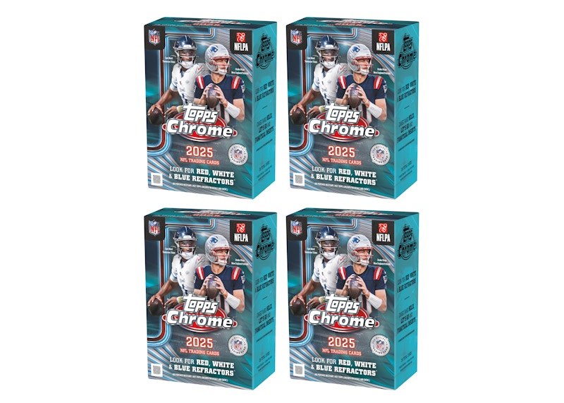 2025 Topps Chrome Football Value Box 4x Lot