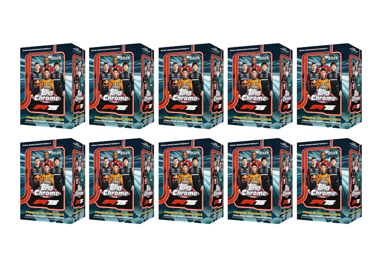 2025 Topps Chrome Formula 1 Blaster Box 10x Lot