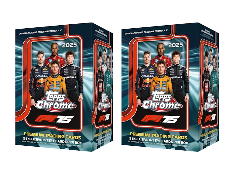 2025 Topps Chrome Formula 1 Blaster Box 2x Lot