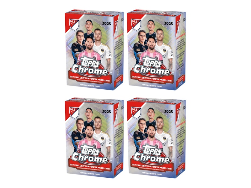 2025 Topps MLS Blaster Box, verchromt, 4 Stück