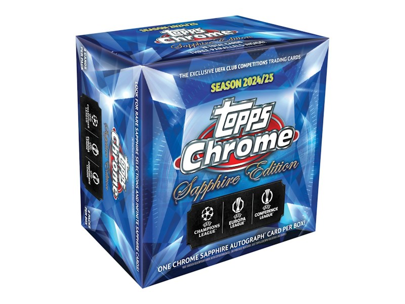 2025 Topps Chrome Sapphire UEFA Club Competitions Box