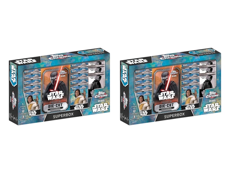 2025 Topps Chrome Star Wars Costco Edition Collection Box 2x Lot