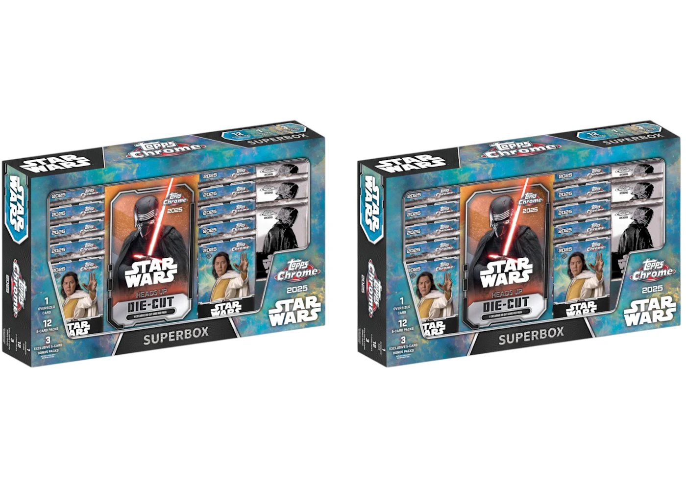 2025 Topps Chrome Star Wars Costco Edition Collection Box 2x Lot