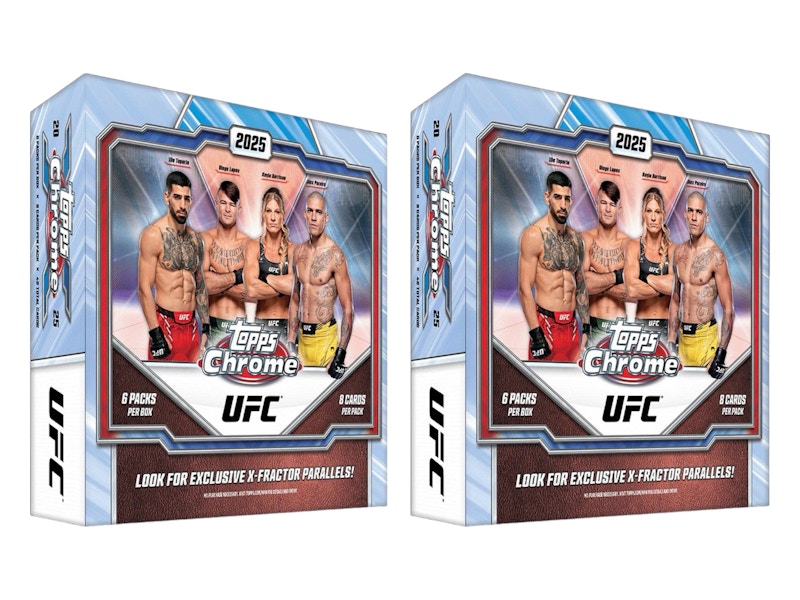 2025 Topps Chrome UFC Mega Box 2x Lot