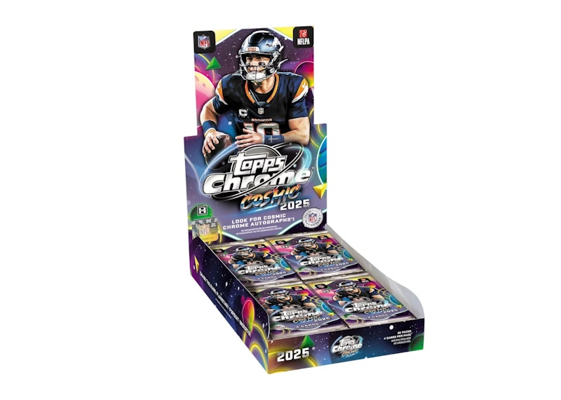 Scatola da calcio cromata Topps Cosmic 2025