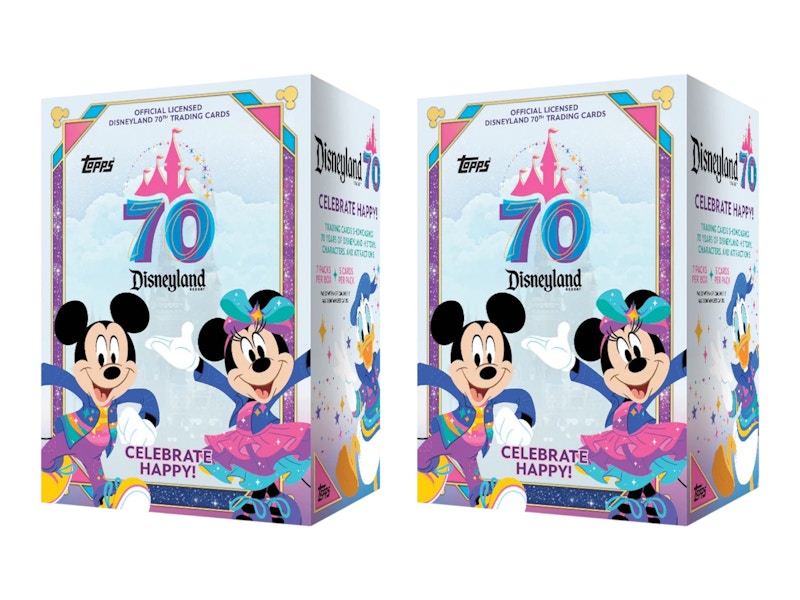 2025 Topps Disneyland 70th Value Box ×2 2025 Topps Disneyland 70th Anniversary Value Box 2x Lot - 2025 - US
