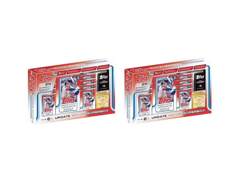 2025 Topps MLB Update Series Baseball Superbox 2x Lot