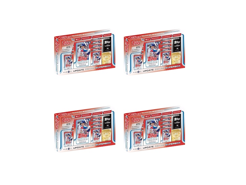 2025 Topps MLB Update Series Baseball Superbox 4x Lot