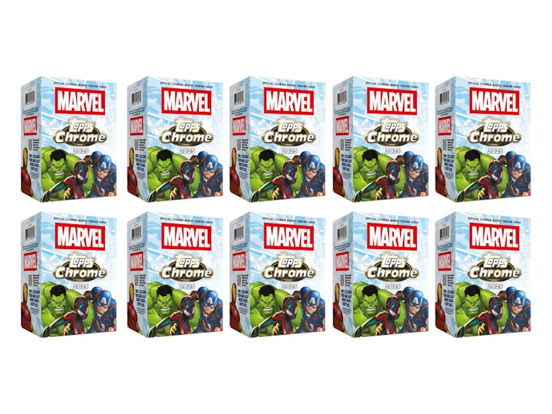 2025 Topps Marvel Comics Chrome Value Box 10x Lot