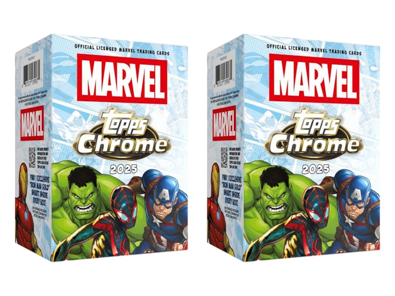 2025 Topps Marvel Comics Chrome Value Box 2x Lot
