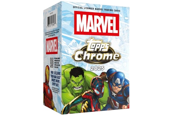 Scatola valori cromata Topps Marvel Comics 2025
