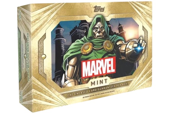 Caja para pasatiempos Marvel Mint 2025 Topps