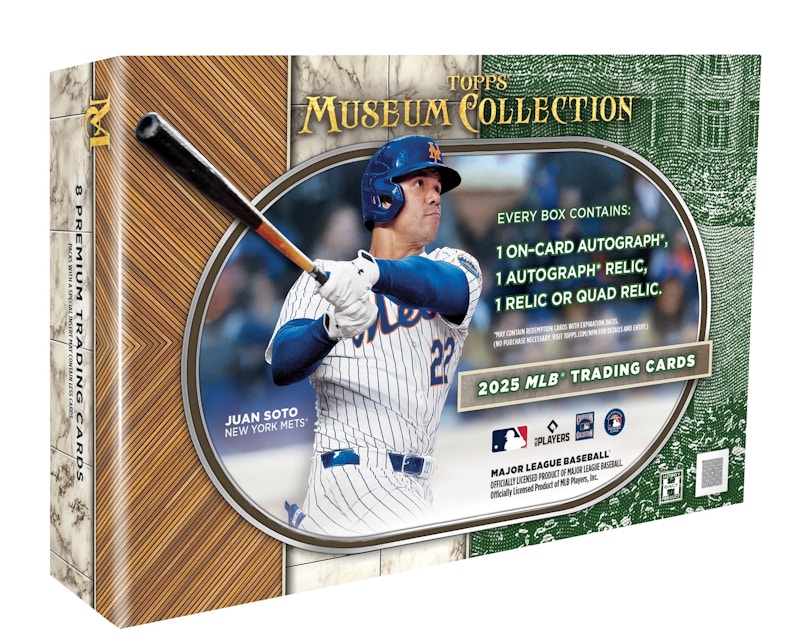 Scatola per hobby da baseball della collezione Topps Museum 2025