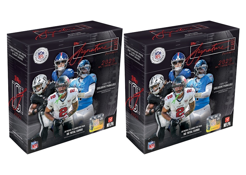 2025 Topps Signature Class Football Mega Box 2x Lot