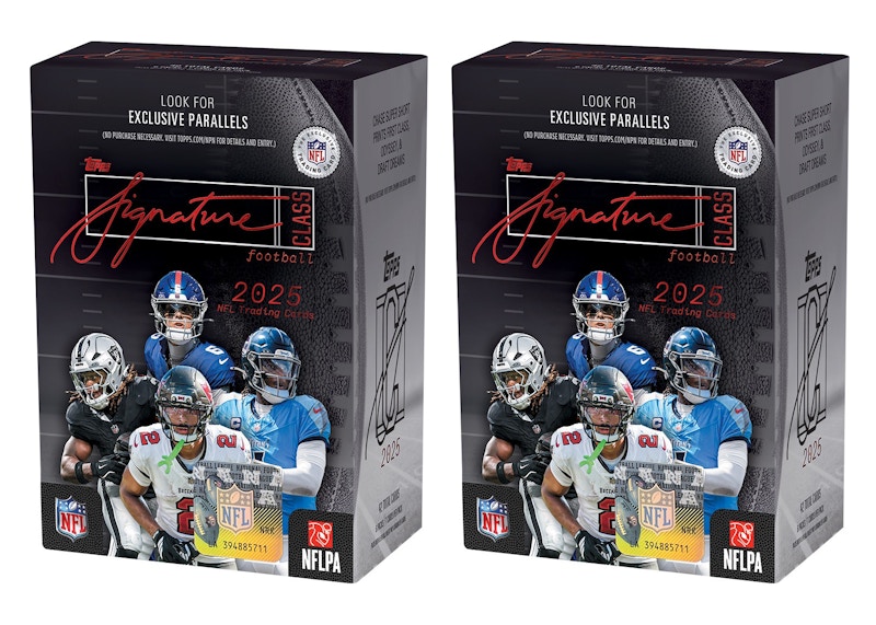 2025 Topps Signature Class Football Value Box 2x Lot