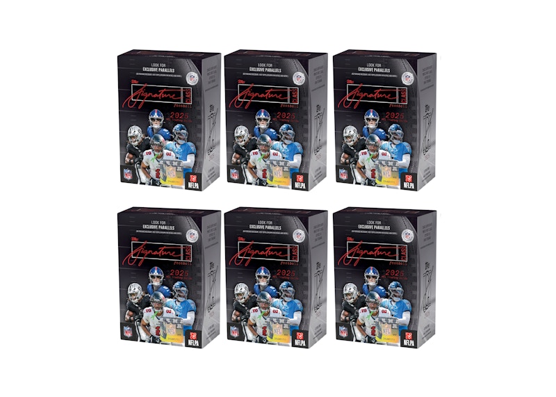 2025 Topps Signature Class Football Value Box 6x Lot